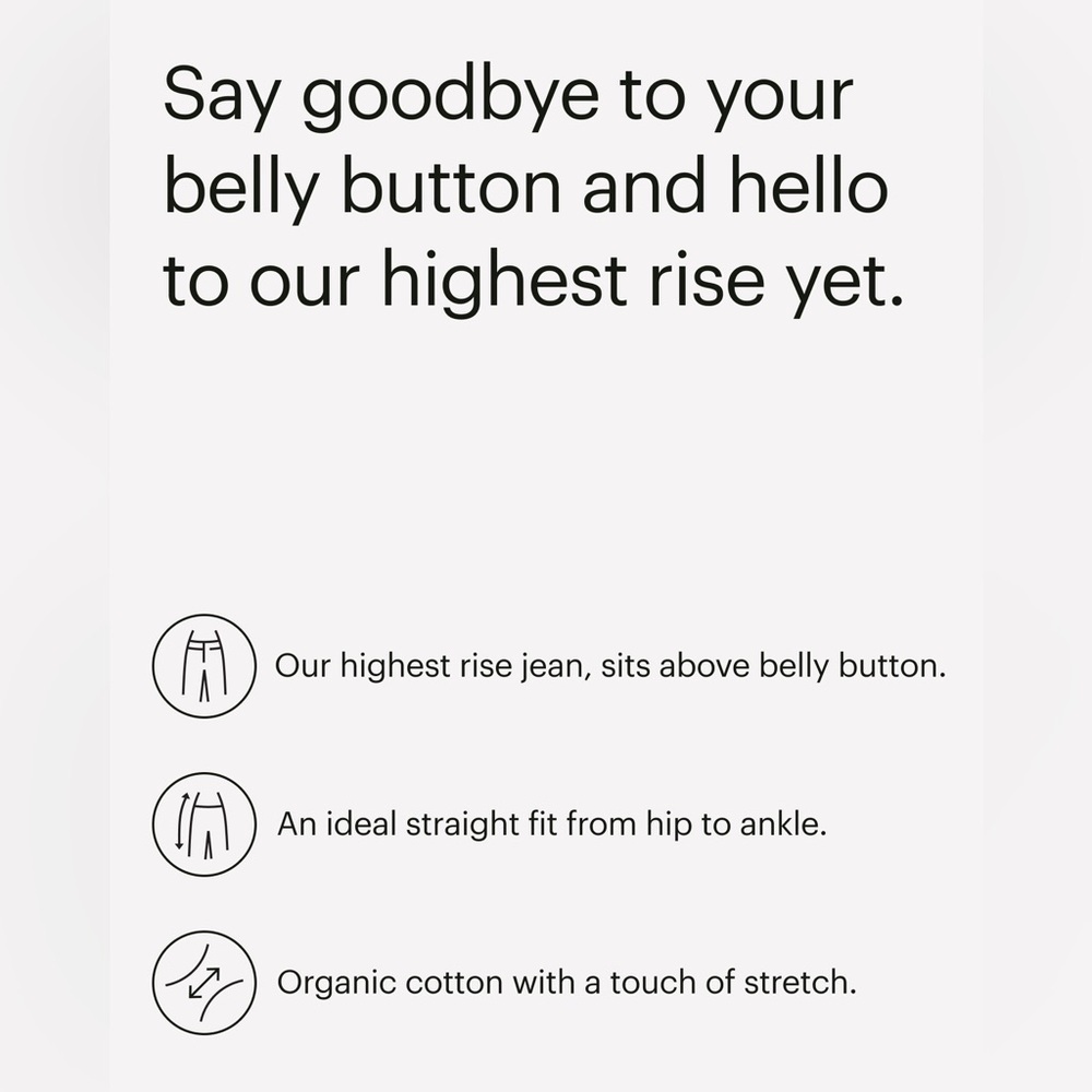 Everlane‎ Way High Button Fly Jean in Vintage Indigo Blue 29 - Picture 3 of 5